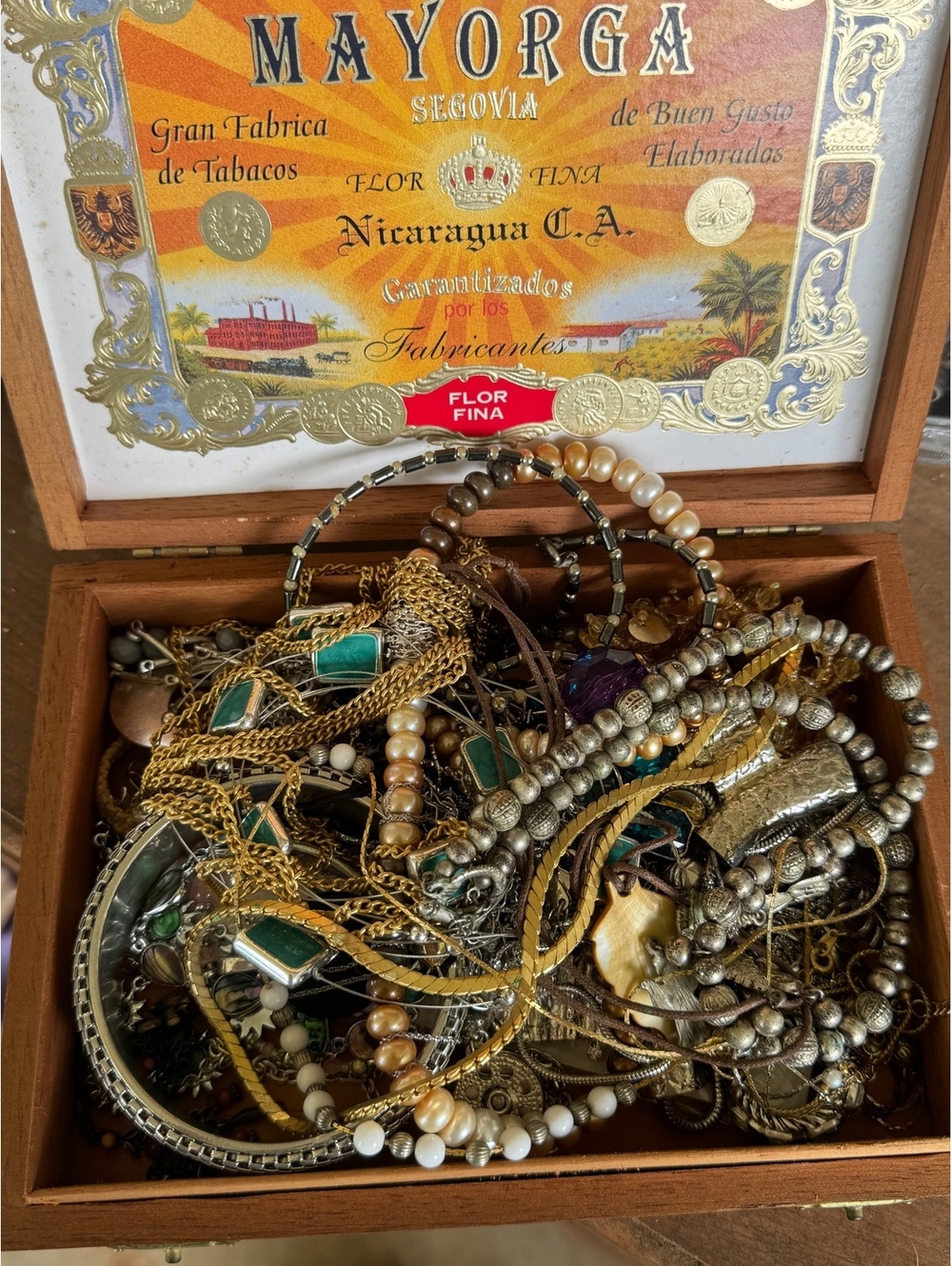 Large lot of estate jewelry costume necklaces pins etc.